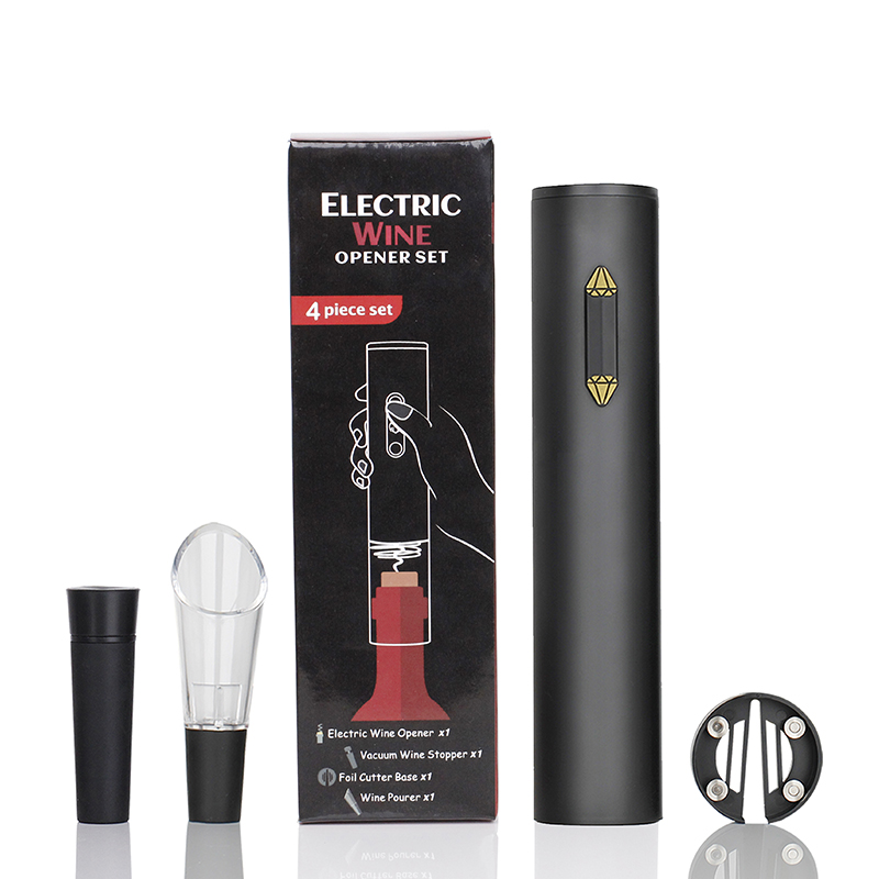 Plastic Electric Wine Opener Set