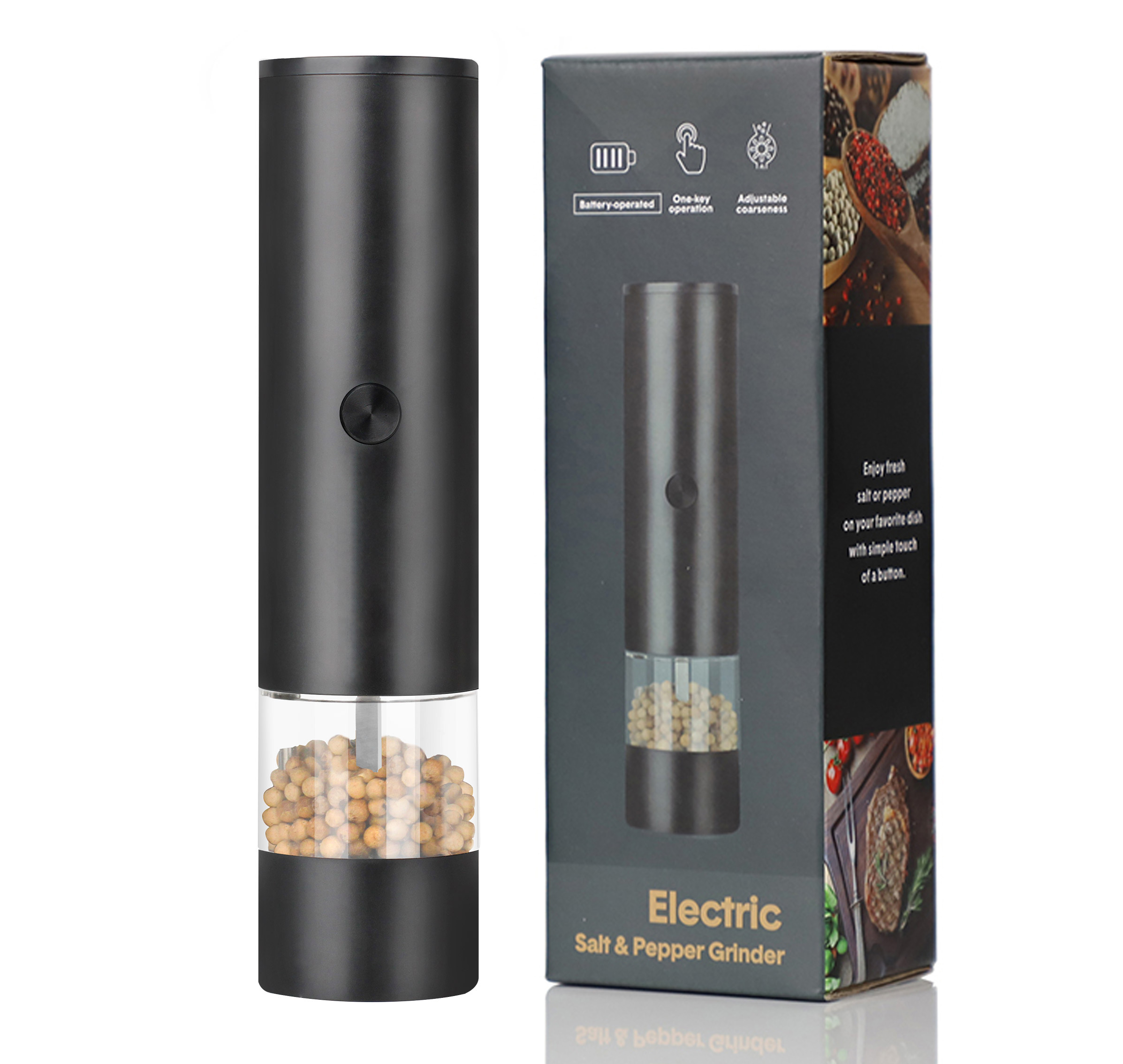 Battery Operated Electric Pepper&Salt Grinder