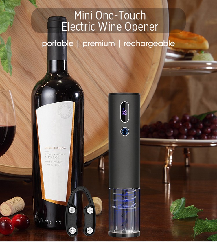 Innovative Technology Mini Rechargeable Electric Wine Opener