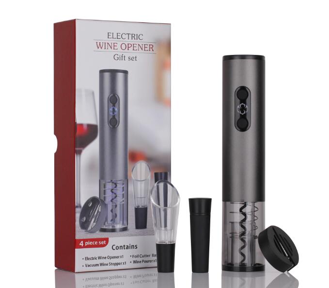 Rechargeable electric wine opener set